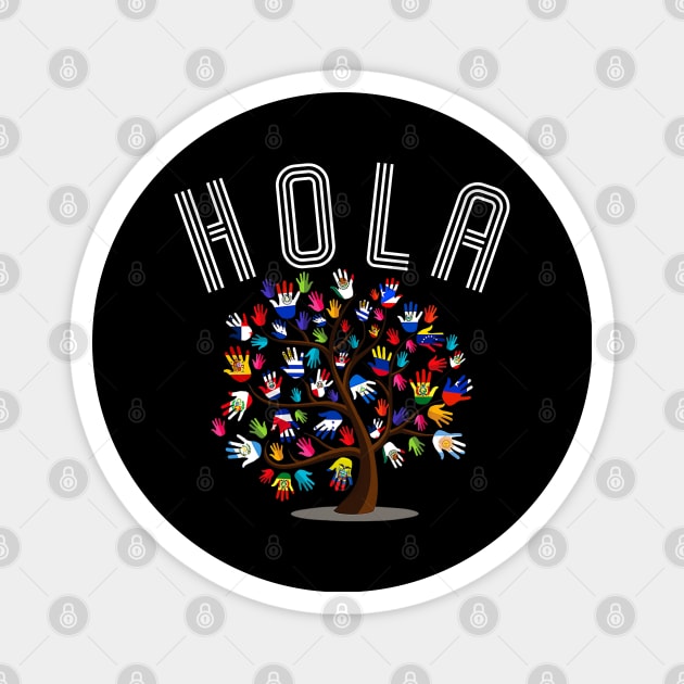 HOLA - Hispanic Heritage Month Magnet by Etopix